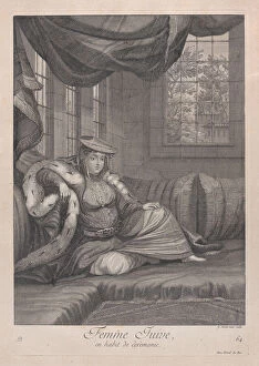 Ceremonial Dress Collection: Femme Juive, en habit de ceremonie, 1714-15. Creator: Unknown