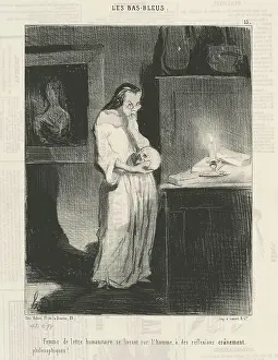 Gender Prints: Femme de lettre humanitaire se livrant sur l'homme