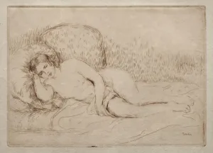 Late 19th Early 20th Century Prints: Femme nue couchee, 1906. Creator: Pierre-Auguste Renoir (French, 1841-1919)