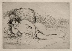 Femme nue couchee. Creator: Pierre-Auguste Renoir (French, 1841-1919)