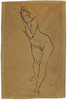 Femme nue debout. Creator: Mucha, Alfons Marie (1860-1939)
