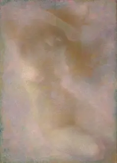 Lvy Dhurmer Prints: Femme nue, effet rose, 1917. Creator: Levy-Dhurmer, Lucien (1865-1953)