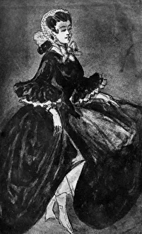 Paul George Prints: Femme Se Retroussant, 19th century, (1930). Artist: Constantin Guys