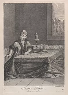Femme Turque, filant au Tandour, 1714-15. Creator: Unknown