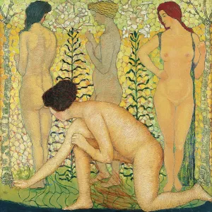 Femmes nues dans un buisson, 1910. Creator: Werlen, Ludwig (1884-1928)
