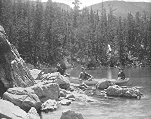 Canoeing Prints: Fen Lake, near Georgetown, Colorado, USA, c1900. Creator: Unknown