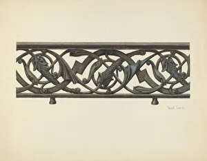 Pearl Torell Prints: Fence, 1935 / 1942. Creator: Pearl Torell