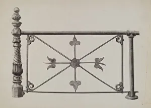 Fence, c. 1936. Creator: Florence Huston