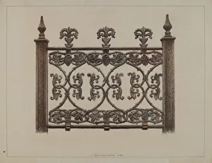 Fence Panel, 1938. Creator: J. Howard Iams