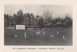 Batsman Collection: Fenners, the Cambridge University Cricket Ground, 1912. Artist: Sports and General