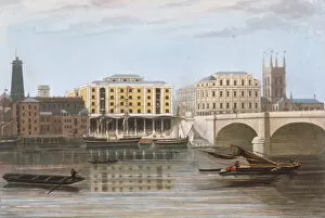 River Thames Gallery: Fennings Wharf, Bermondsey, London, c1835