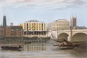 Wharf Gallery: Fennings Wharf, Bermondsey, London, c1835