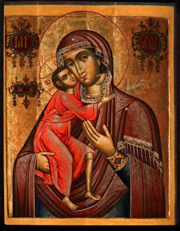 The Feodorovskaya Mother of God, 17th century. Artist: Russian icon The Feodorovskaya Mother of God, 17th century. Artist: Russian icon
