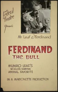 Puppet Show Prints: Ferdinand the Bull, [193-]. Creator: Unknown