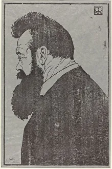 Hodler Ferdinand Prints: Ferdinand Hodler, 1904. Creator: Emil Orlik