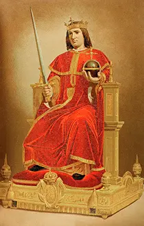 Ferdinand III of Leon and Castile, called the Saint (1199/1201-1252), King of Castile... 1889. Creator: Unknown