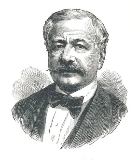 Ferdinand Marie De Lesseps Prints: Ferdinand de Lesseps, French diplomat and later developer of the Suez Canal, 1893