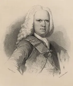 Ferdinand VI (1713-1759), son of Philip V. King of Spain from 1746-1759, engraving 1870