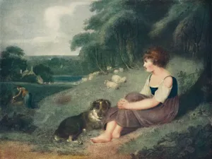 A Fern-Cutters Child, c1800, (1925). Artist: Robert Mitchell Meadows