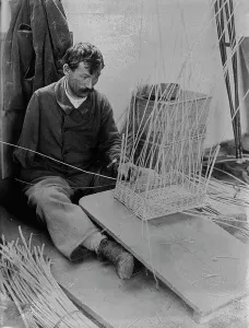 Basketry Prints: Fernand Bihery [making baskets