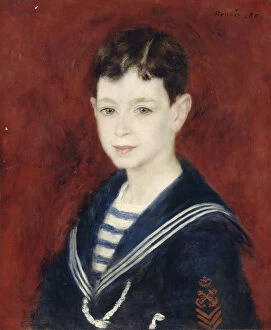 Images Dated 31st October 2013: Fernand Halphen as a Boy, 1880. Artist: Renoir, Pierre Auguste (1841-1919)
