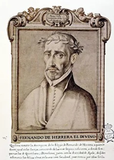 Escritores Prints: Fernando de Herrera El Divino (1534-1597), Spanish poet