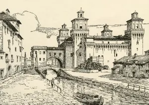 Hodder Stoughton Ltd Collection: Ferrara: The Ducal Palace, 1928. Creator: Unknown