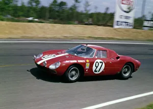 Motor Race Prints: Ferrari 275LM, Spoerry - Boller, 1965 Le Mans. Creator: Unknown