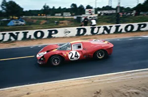 Motor Race Prints: Ferrari P4, Mairesse - Beurlys, 1967 Le Mans. Creator: Unknown
