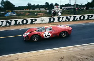 Racing Gallery: Ferrari P4, Mairesse - Beurlys, 1967 Le Mans. Creator: Unknown