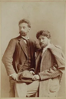 Ferruccio Busoni (1866-1924) and Ottokar Novacek (1866-1900), 1892. Creator: Anonymous