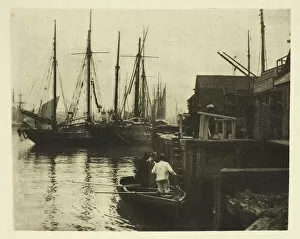 The Ferry, 1887. Creator: Peter Henry Emerson