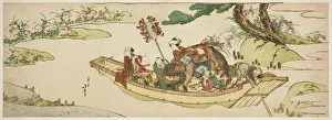 Ferry boat, Japan, n. d. Creator: Hokusai