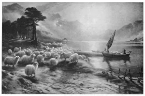 Farquharson Prints: The Ferry on the Loch, c1890, (1911). Artist: Joseph Farquharson