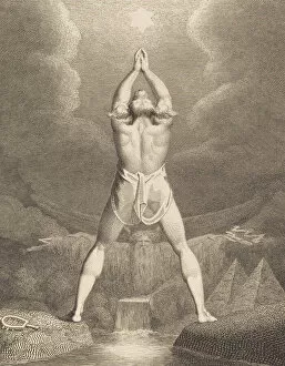 Pyramid Gallery: Fertilization of Egypt, 1791. Creator: William Blake