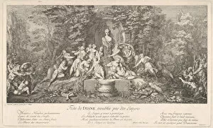 The festival of Diana, interrupted by satyrs (Feste de Diane