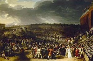 Champ De Mars Collection: The Festival of the Federation at Champ de Mars on 14 July 1790, 1792