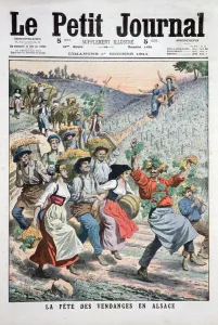 Festival of the grape harvest in Alsace, 1911