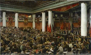 Russian Revolution Collection: The festive opening of the Second Congress of the Communist International (Comintern), 1920-1924