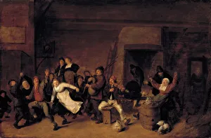 Rowdy Prints: Festive Scene, ca. 1650. Creator: Jan Miense Molenaer