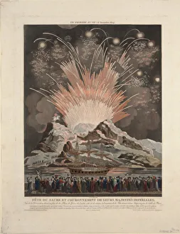 Festivities at the Coronation of Napoleon, 1806. Artist: Le Coeur, Louis (active ca Festivities at the Coronation of Napoleon, 1806. Artist: Le Coeur, Louis (active ca