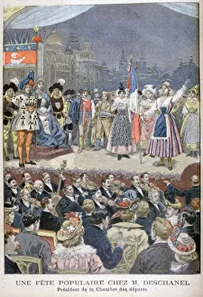 Popularity Prints: Festivity popular with Paul Deschanel, President of France, 1900. Artist: Oswaldo Tofani