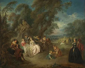 Pater Jean Baptiste Prints: Fete Champetre, c. 1730. Creator: Jean-Baptiste Pater