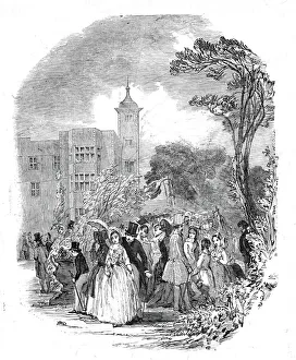 Harrison Gallery: The Fete Champetre at Charlton House, sketched by G. Harrison, 1845. Creator: Unknown