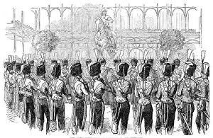 Bearskin Prints: Fete at the Crystal Palace, on Saturday last - The Guides Band, 1854. Creator: Unknown
