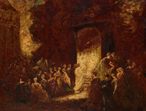 Adolphe Thomas Joseph Monticelli Gallery: Fete d Apres-Midi, c. 1880. Creator: Adolphe Monticelli