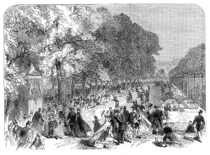 Waiter Prints: Fete given by the Prince Imperial to poor children of Paris in the Tuileries Gardens