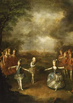 Fete Organized to Celebrate the Marriage of the Emperor Joseph II to Princess Marie-Josephe of Bavar Artist: Weikert, Georg (1743 / 45-1799)