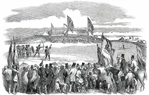 Fete of the Royal Company of Archers, on the Links of Montrose, 1850. Creator: Unknown