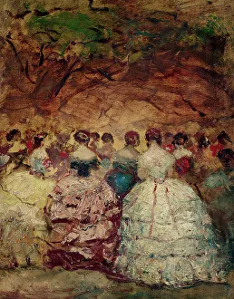 1st Arrondissement Prints: A Fete at the Tuileries, 1856. Creator: Adolphe Monticelli